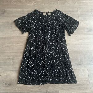 EUC Cloth & Stone black & white mini dress - size medium